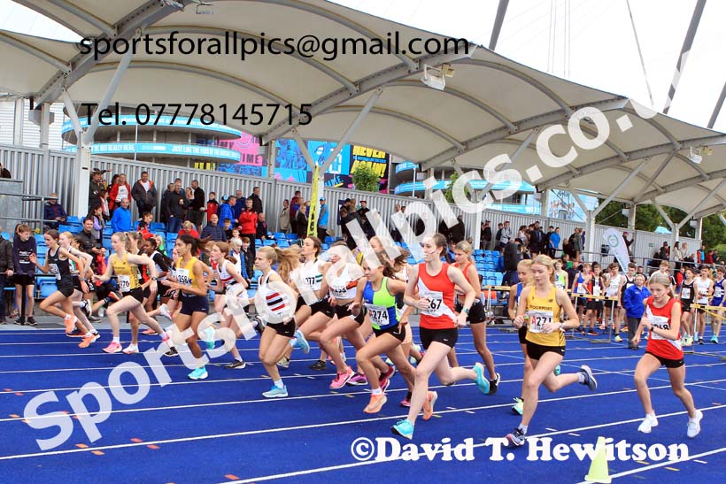 Womens under-17s 2022 Northern Road Relays, SportsCity, Manchester. Photo: David T. Hewitson/Sports for All Pics
